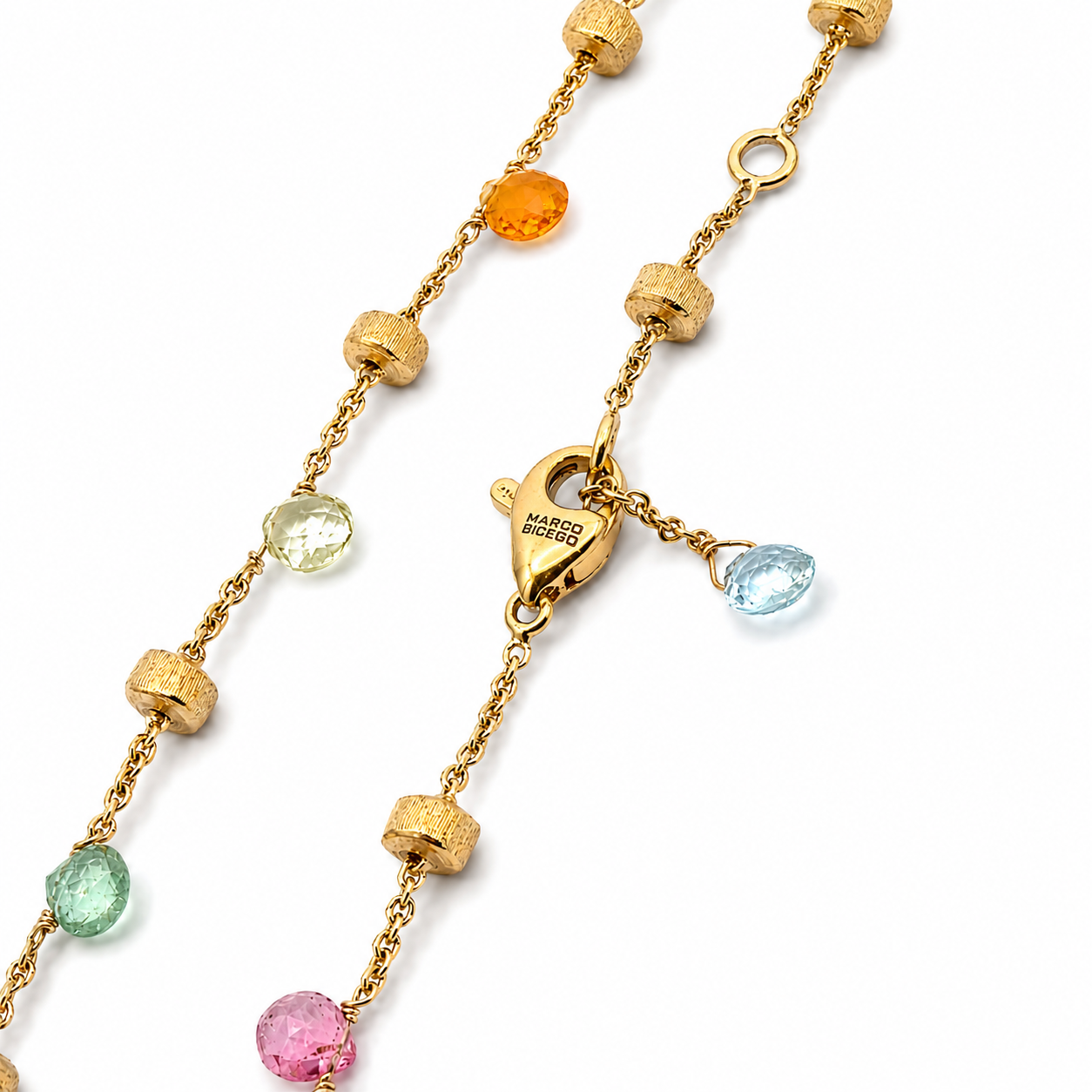 Marco Bicego 18K Yellow Gold Multi-Gemstone & Diamond Necklace