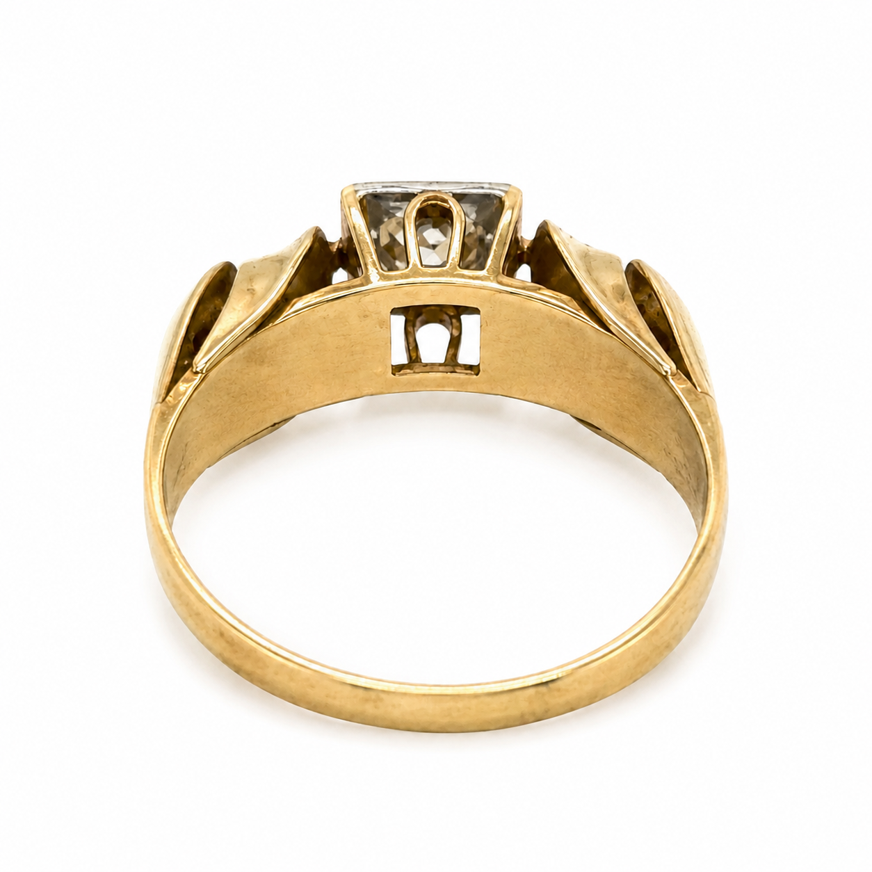 Mid-Century 14K Gold Diamond Ring
