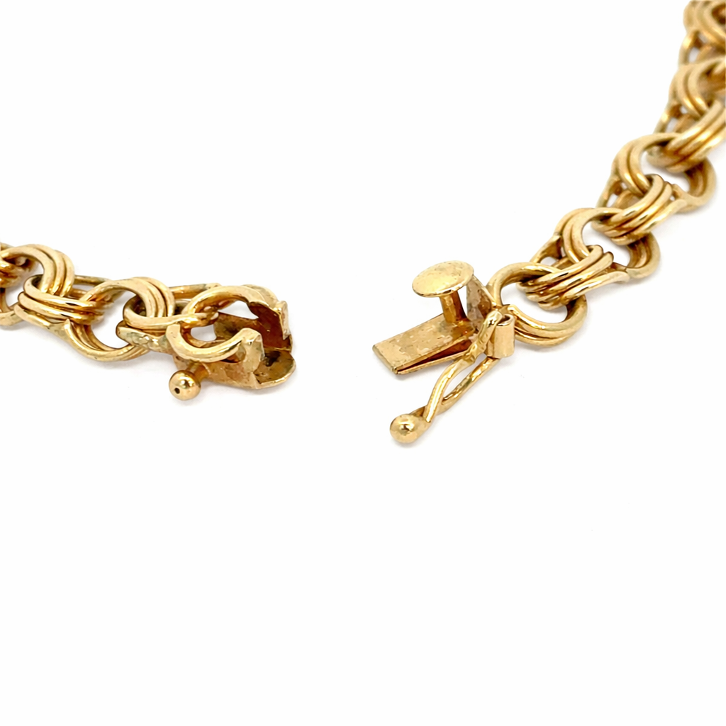 14K Yellow Gold Polished Link Bracelet
