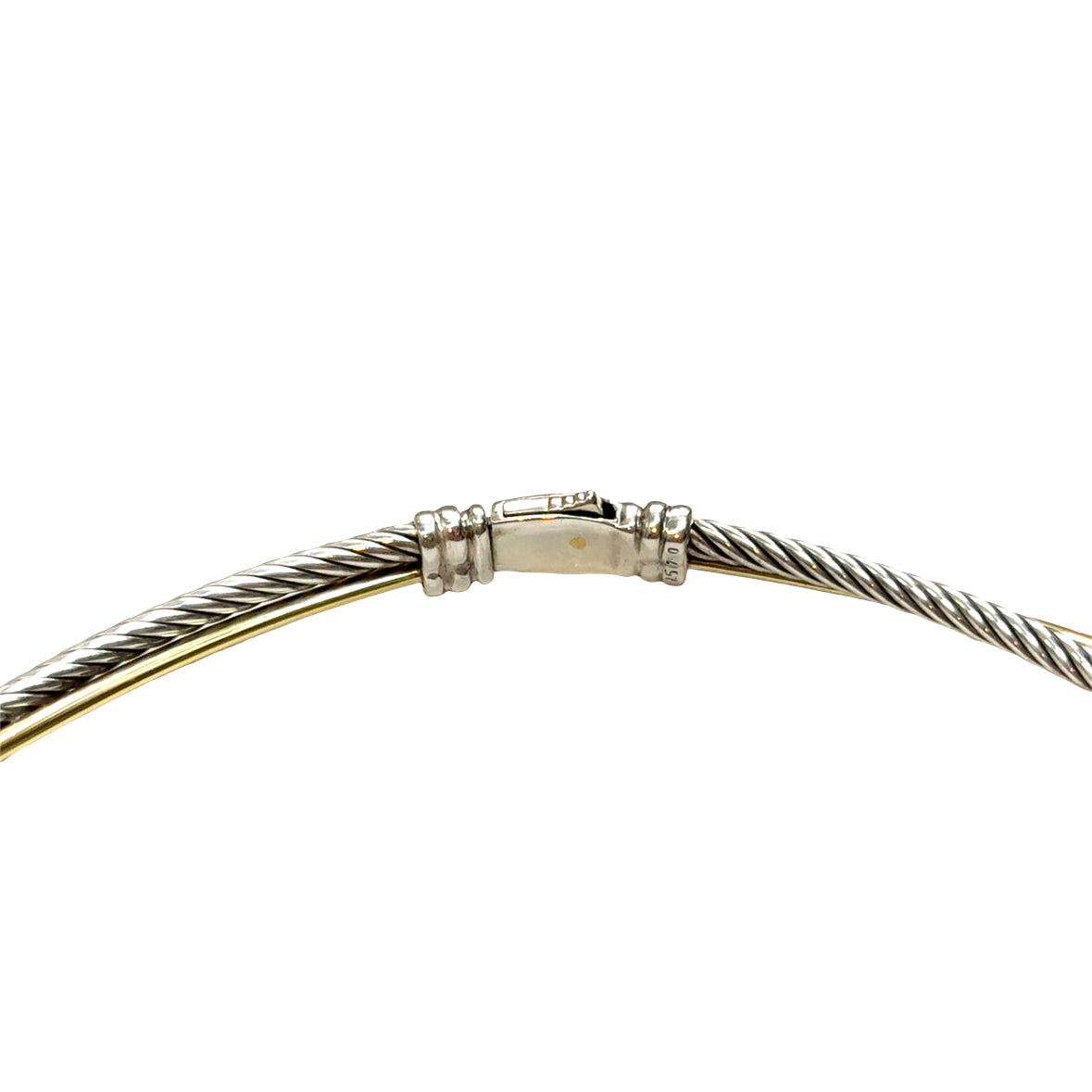 David Yurman Two-Tone Cable Choker Necklace