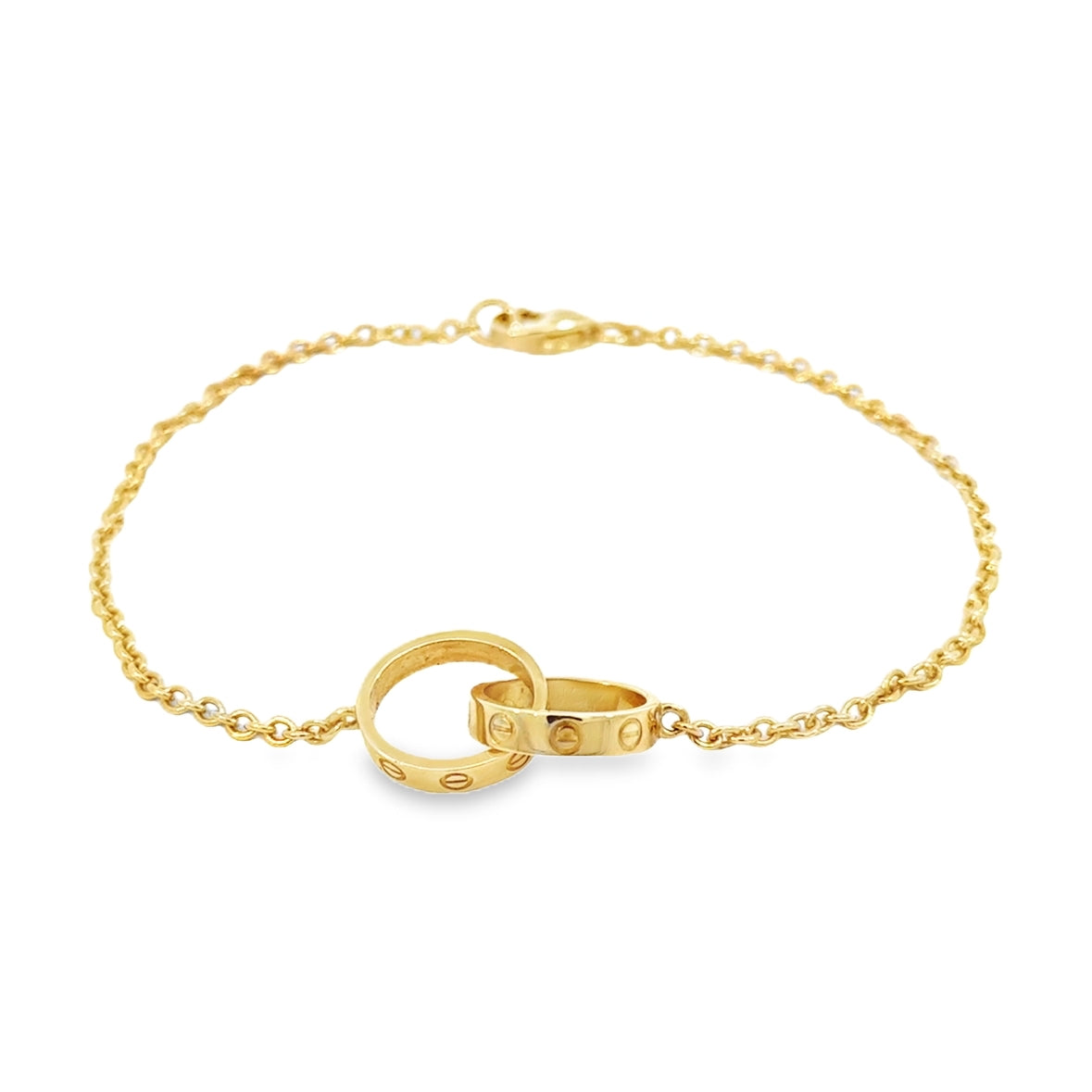18K Yellow Gold Cartier Love Bracelet On Chain – Estate Jewelers