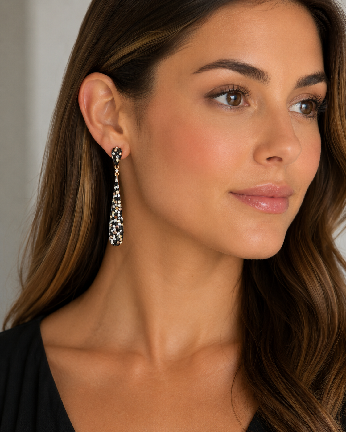 EFFY 14K Rose Gold Multi-Color Diamond Drop Earrings