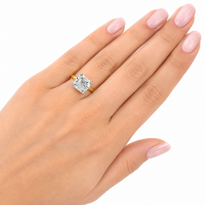 Classic 14K Gold Lab Grown Diamond Solitaire Ring