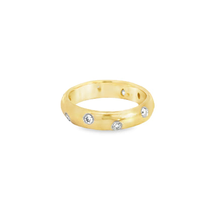 Tiffany & Co. Etoile 18K Yellow Gold Diamond Band Ring