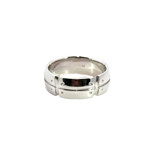 Tiffany & Co.Streamerica 18K White Gold Men’s Band Ring