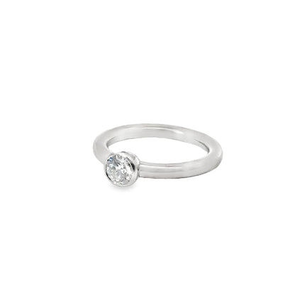 Tiffany & Co. Solitaire Platinum & Diamond Engagement Ring