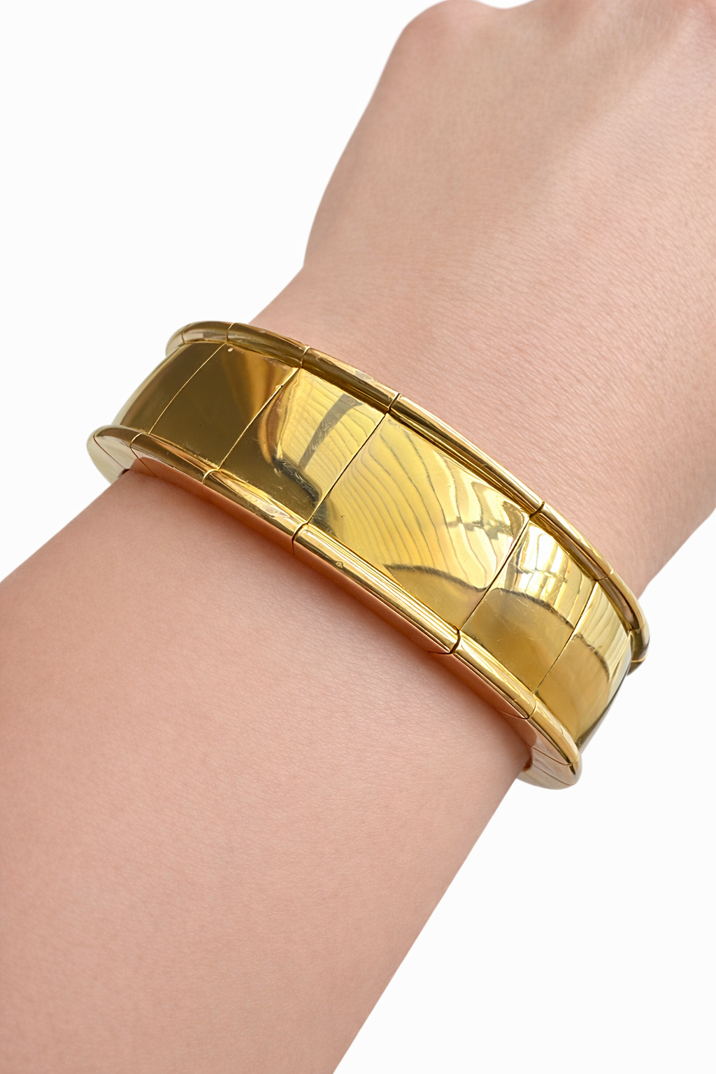 18K Yellow Gold Flex Bangle Bracelet – German Made