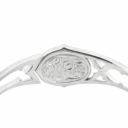 Stephen Webster 18K White Gold Turquoise Quartz & Diamond Hinged Bangle