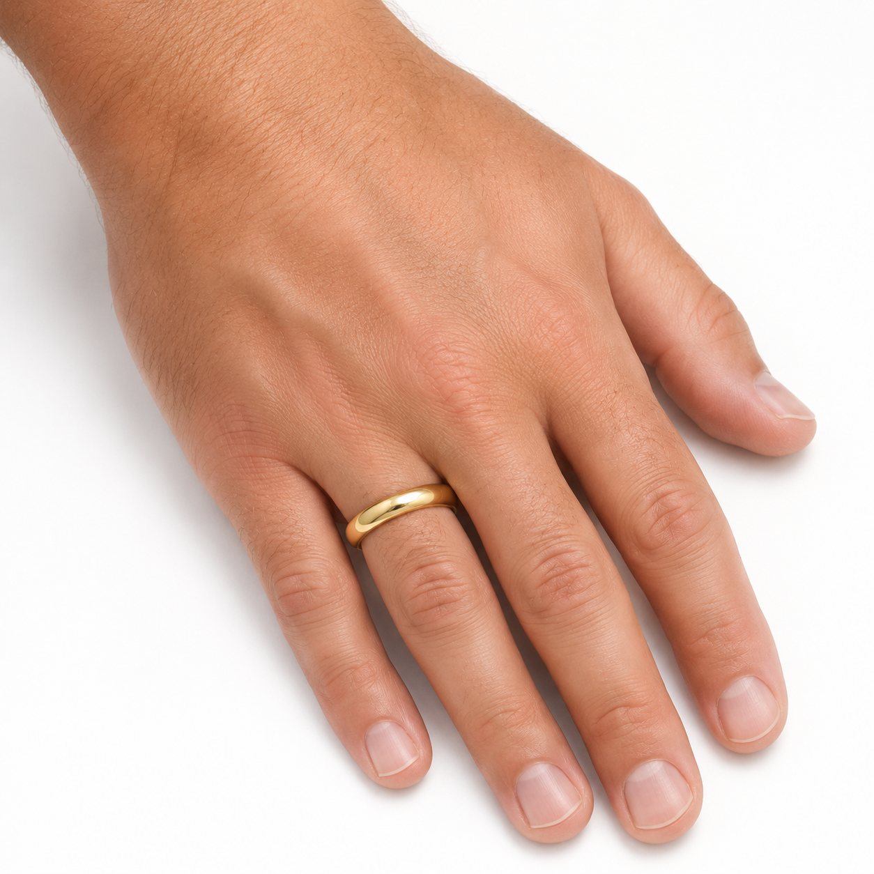 Tiffany & Co. Tiffany Forever Men’s Wedding Band in 18K Yellow Gold