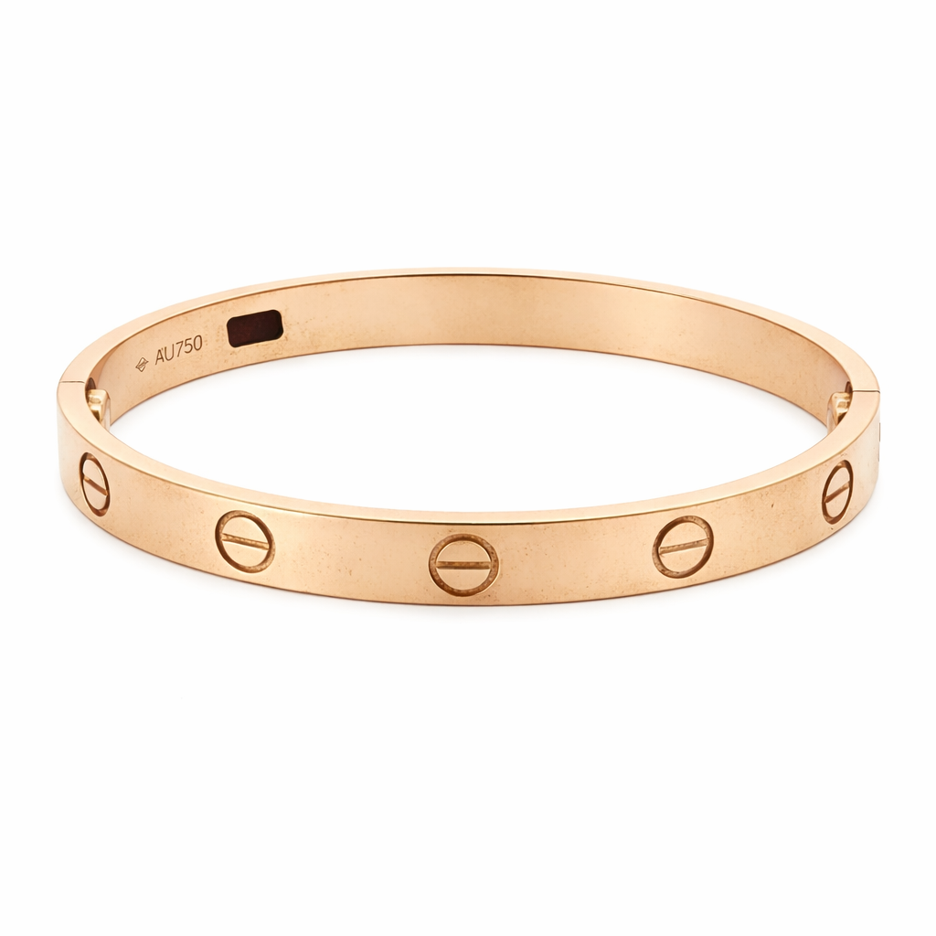 Cartier LOVE Bracelet – 18K Rose Gold, Size 16