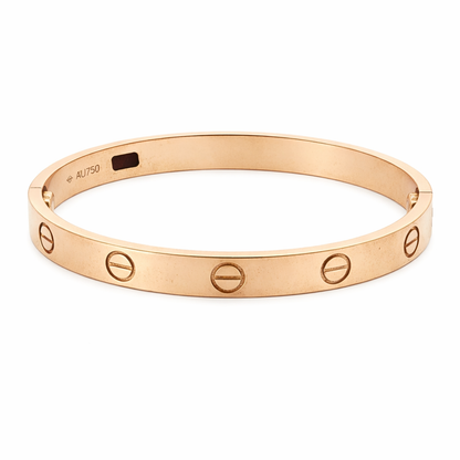 Cartier LOVE Bracelet – 18K Rose Gold, Size 16