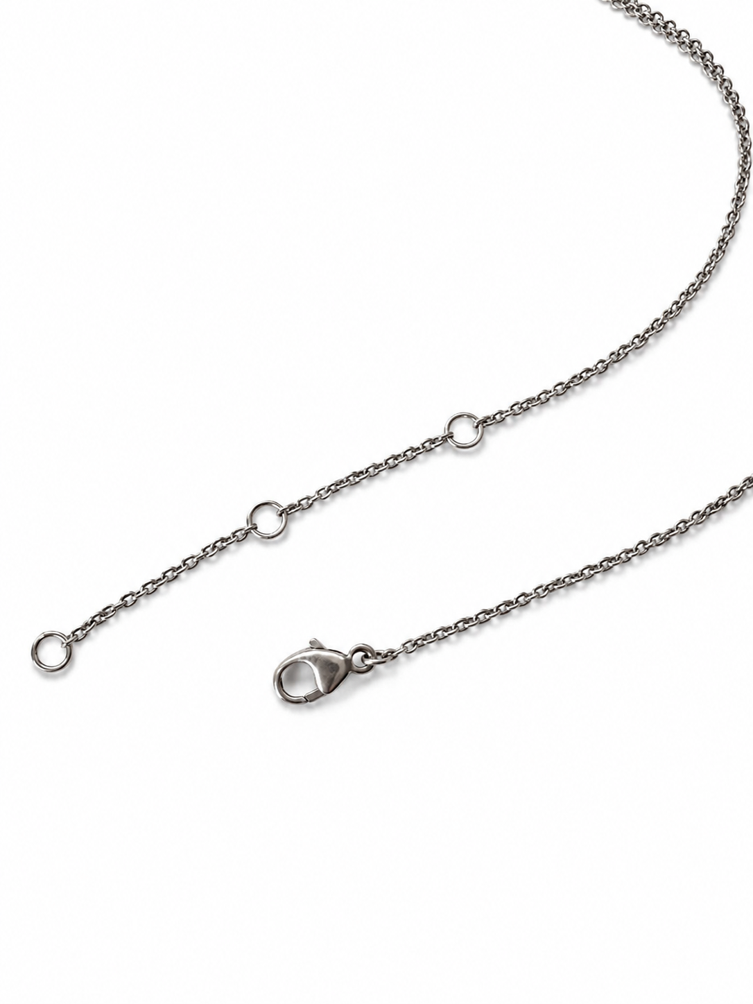 Antique 1920s Platinum Diamond Lavalier Necklace