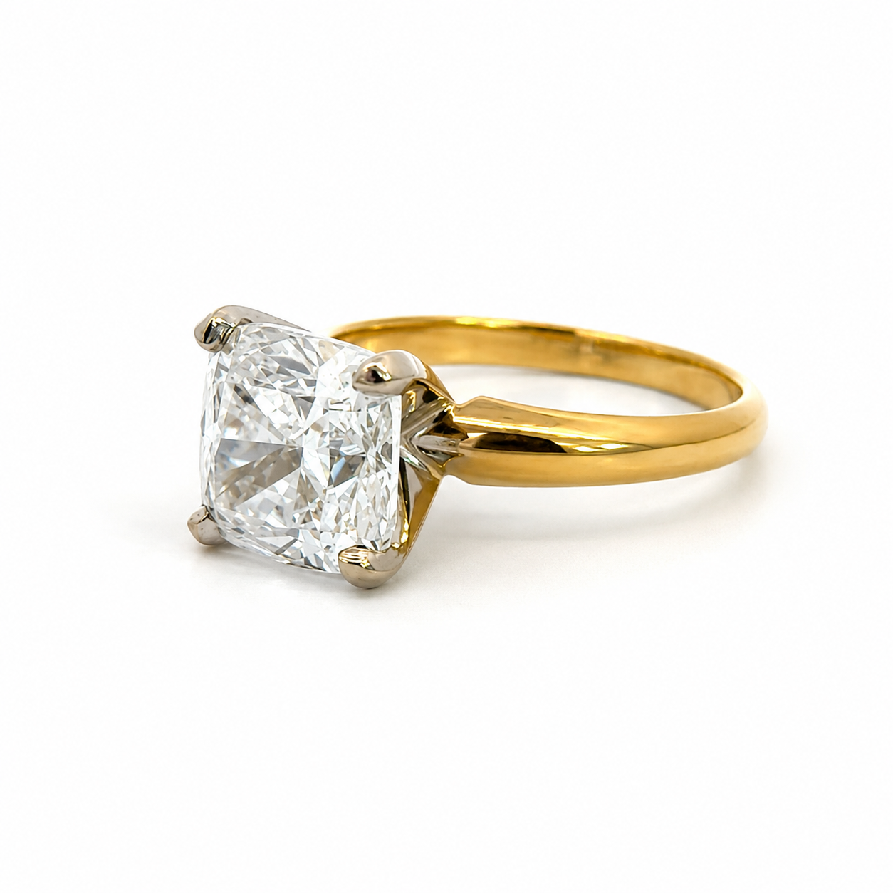 Classic 14K Gold Lab Grown Diamond Solitaire Ring