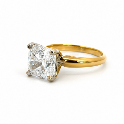 Classic 14K Gold Lab Grown Diamond Solitaire Ring