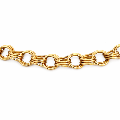 14K Yellow Gold Polished Link Bracelet
