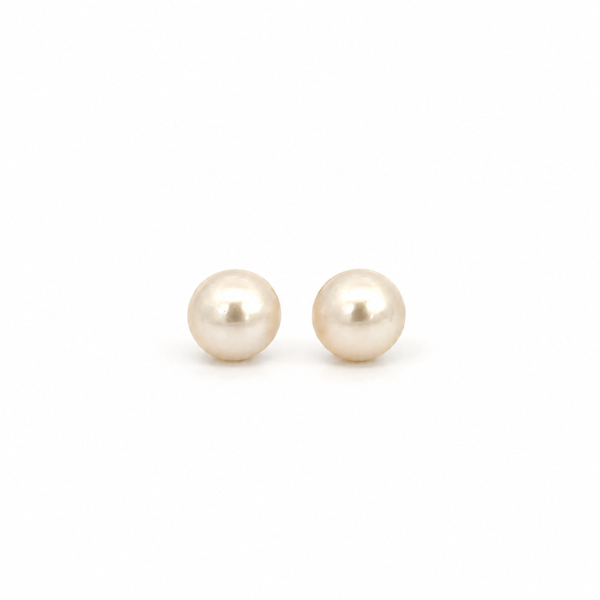 Classic 14K Yellow Gold 5mm Pearl Stud Earrings