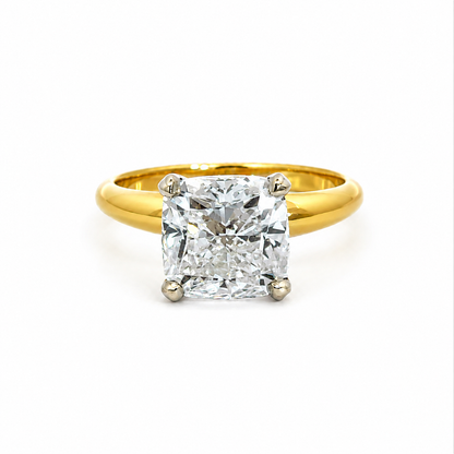 Classic 14K Gold Lab Grown Diamond Solitaire Ring