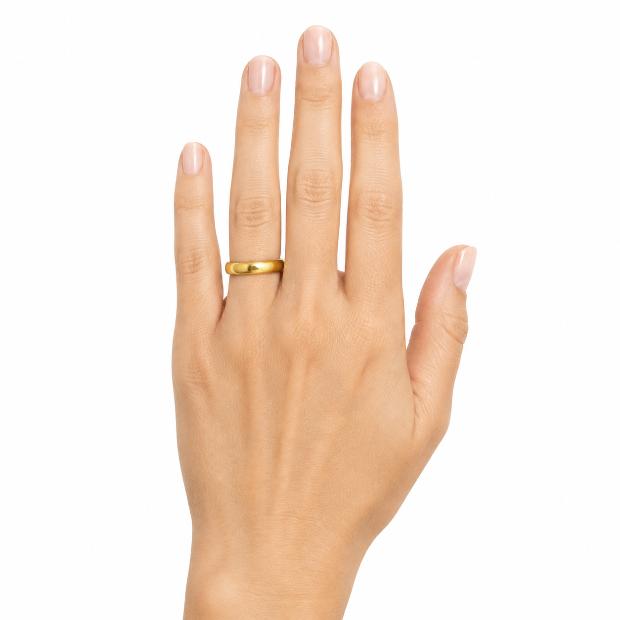 Tiffany & Co. Tiffany Forever Women’s Wedding Band in 18K Yellow Gold – Size 7.5