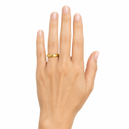 Tiffany & Co. Tiffany Forever Women’s Wedding Band in 18K Yellow Gold – Size 7.5