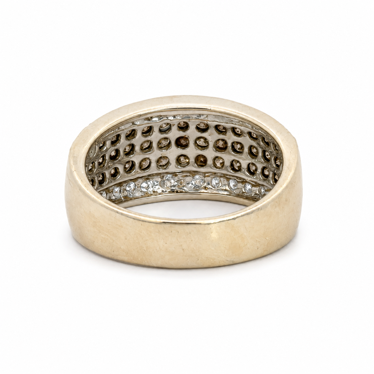 Le Vian Wide Chocolate Diamond Band Ring 14K White Gold
