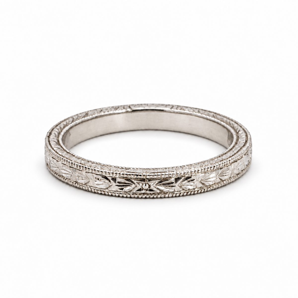 Platinum Engraved “Eres mi todo” Stacking Band