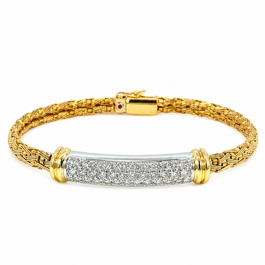 Roberto Coin 18K Two-Tone Diamond Bracelet