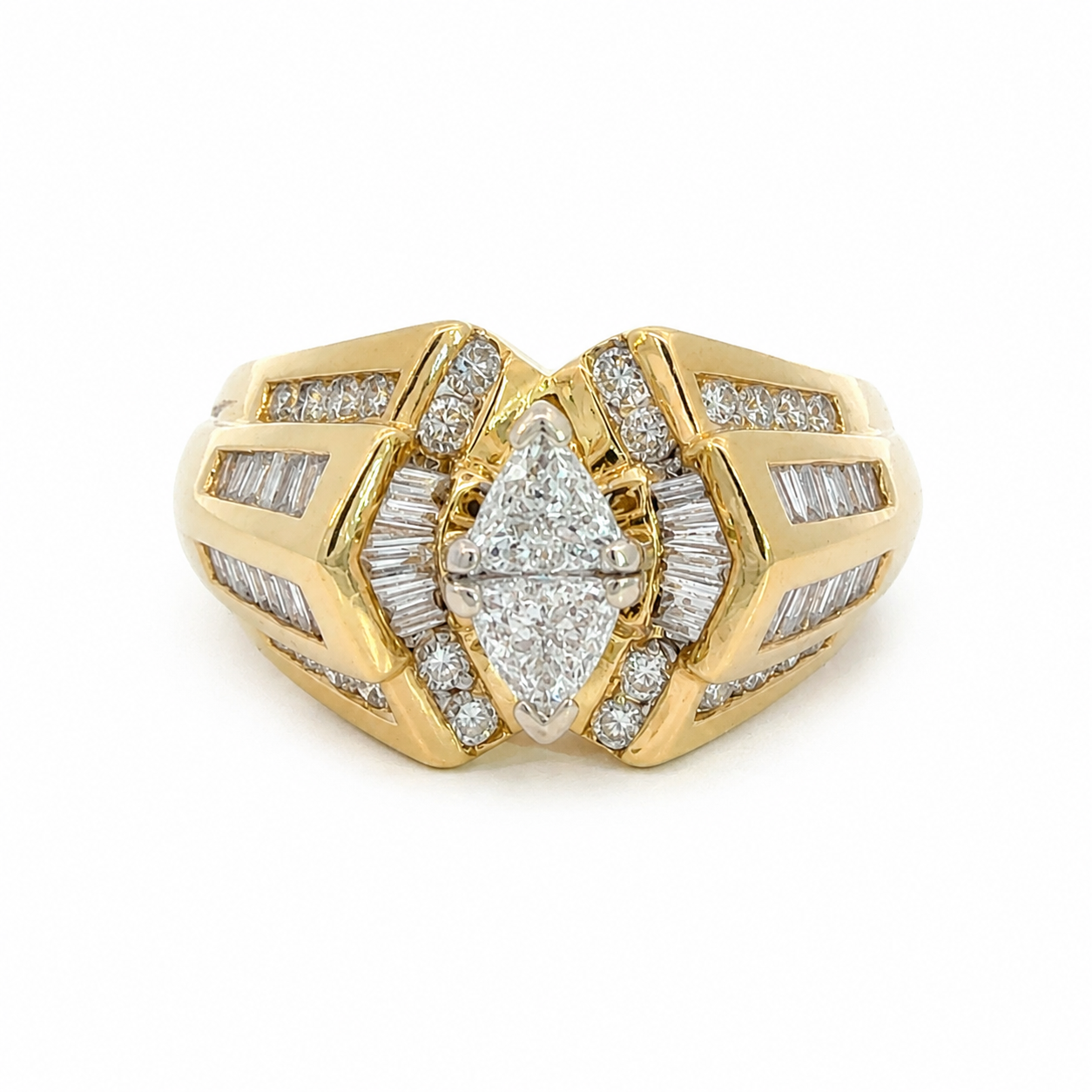 Bold Vintage 1980-1990’s Ring 14K Yellow Gold