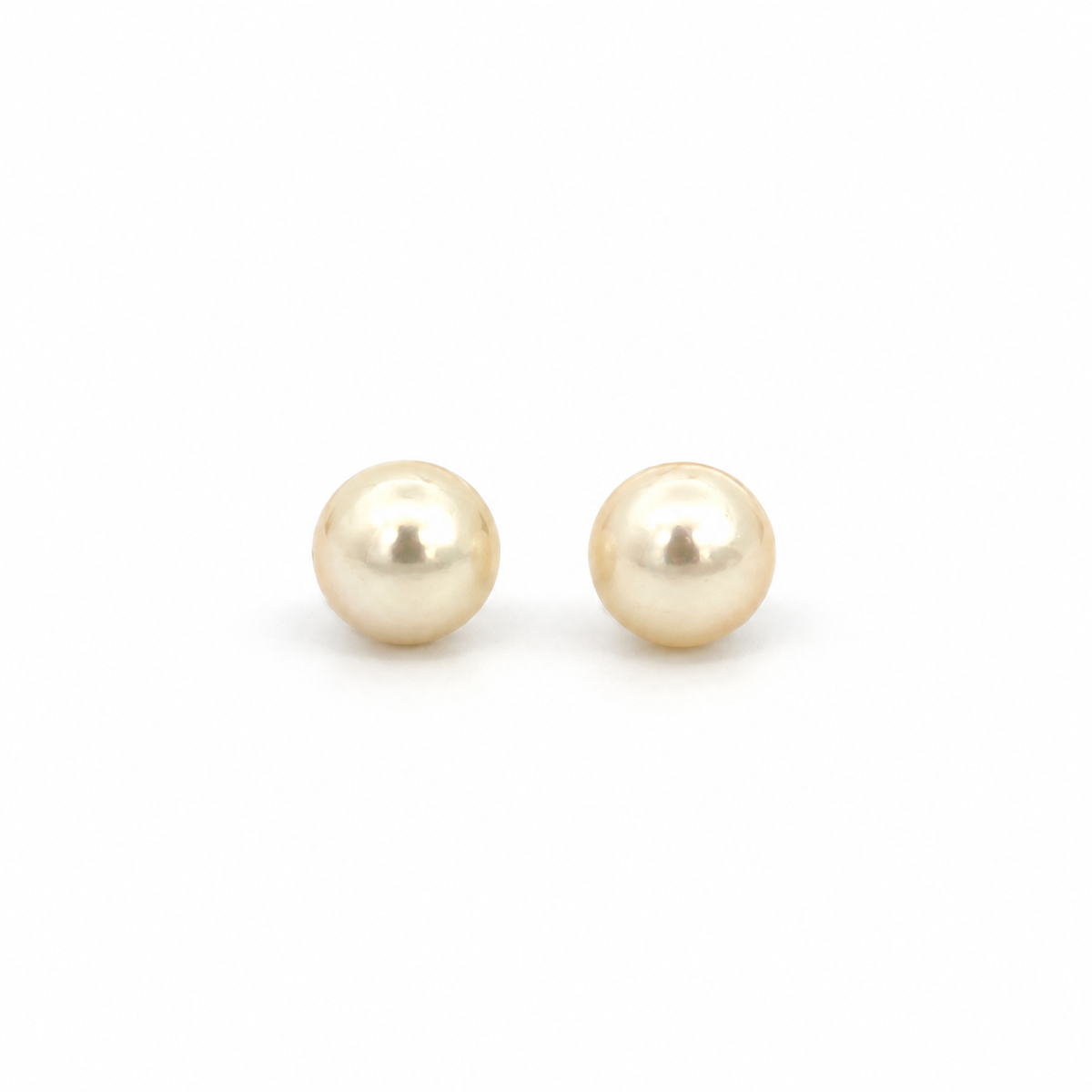 14K Yellow Gold 3mm Pearl Stud Earrings
