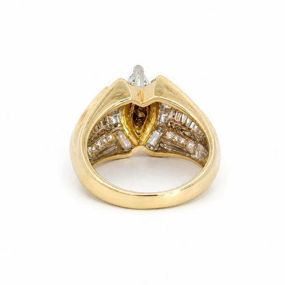 Bold Vintage 1980-1990’s Ring 14K Yellow Gold