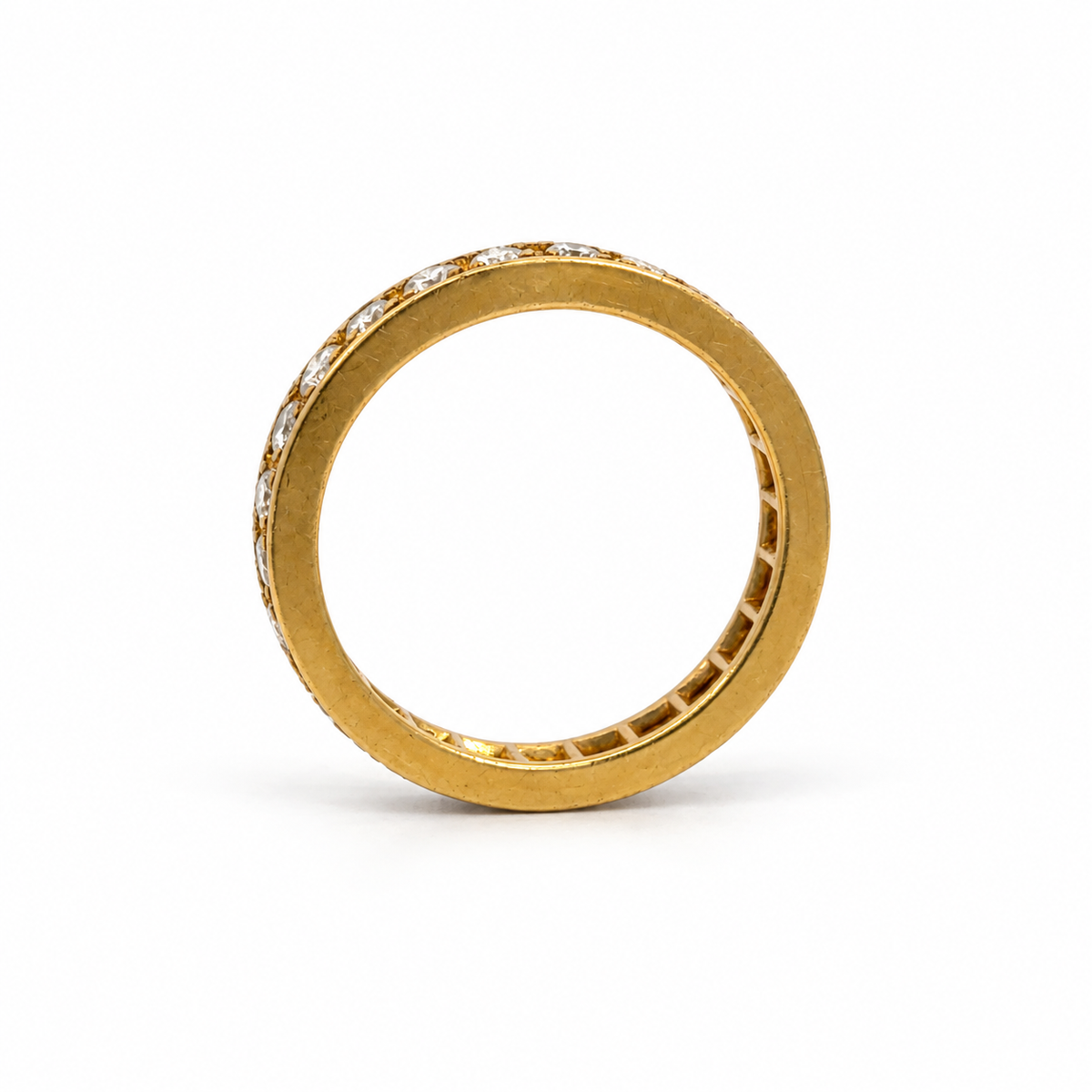 14K Yellow Gold Diamond Eternity Band