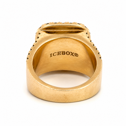 14K Yellow Gold ICEBOX Diamond Statement Ring