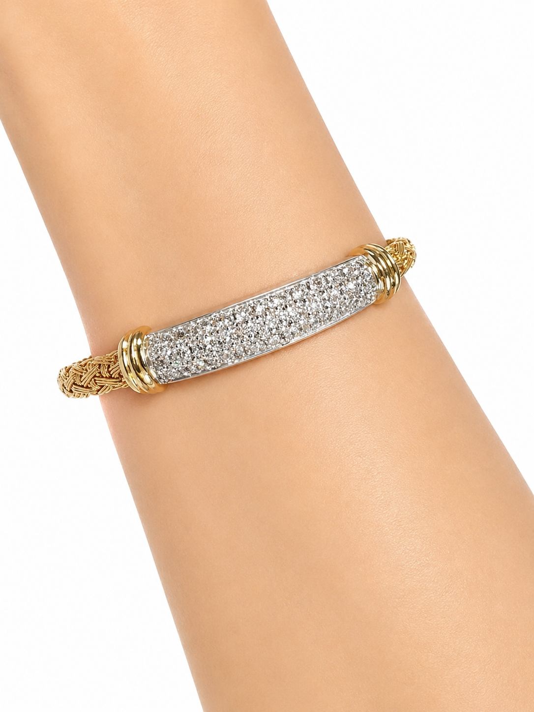 Roberto Coin 18K Two-Tone Diamond Bracelet