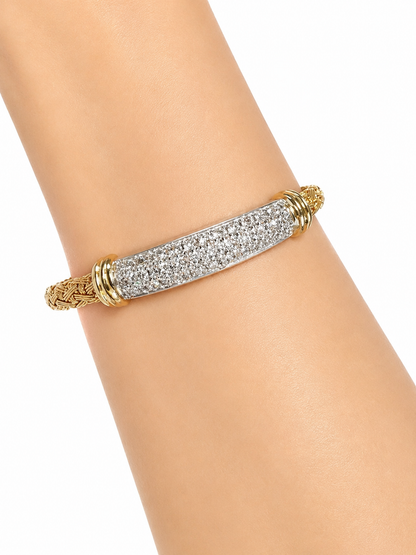 Roberto Coin 18K Two-Tone Diamond Bracelet