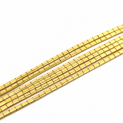 1950s Vintage 18K Yellow Gold Multi-Strand Sapphire Bracelet