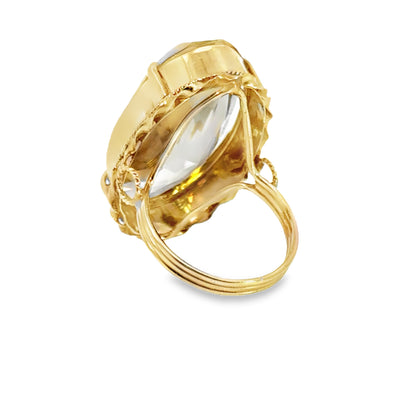 Stunning 14K Yellow Gold Citrine Ring