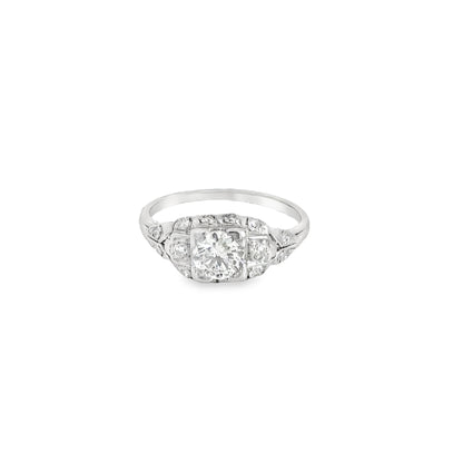 Platinum & Diamond Antique Engagement Ring