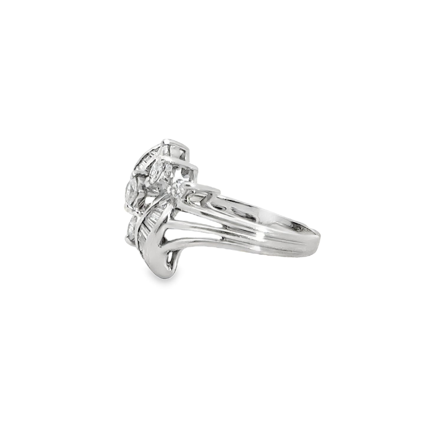 Elegant 14K White Gold & Diamond Ring