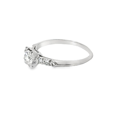 Antique Platinum & Diamond Engagement Ring