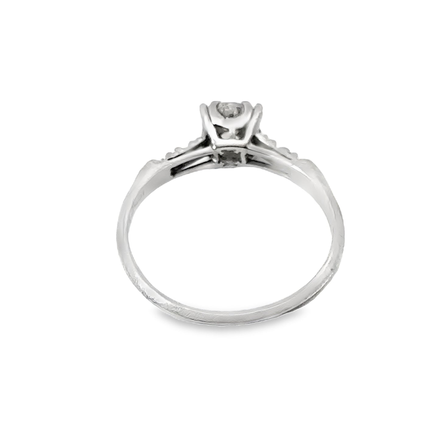 Antique Platinum & Diamond Engagement Ring