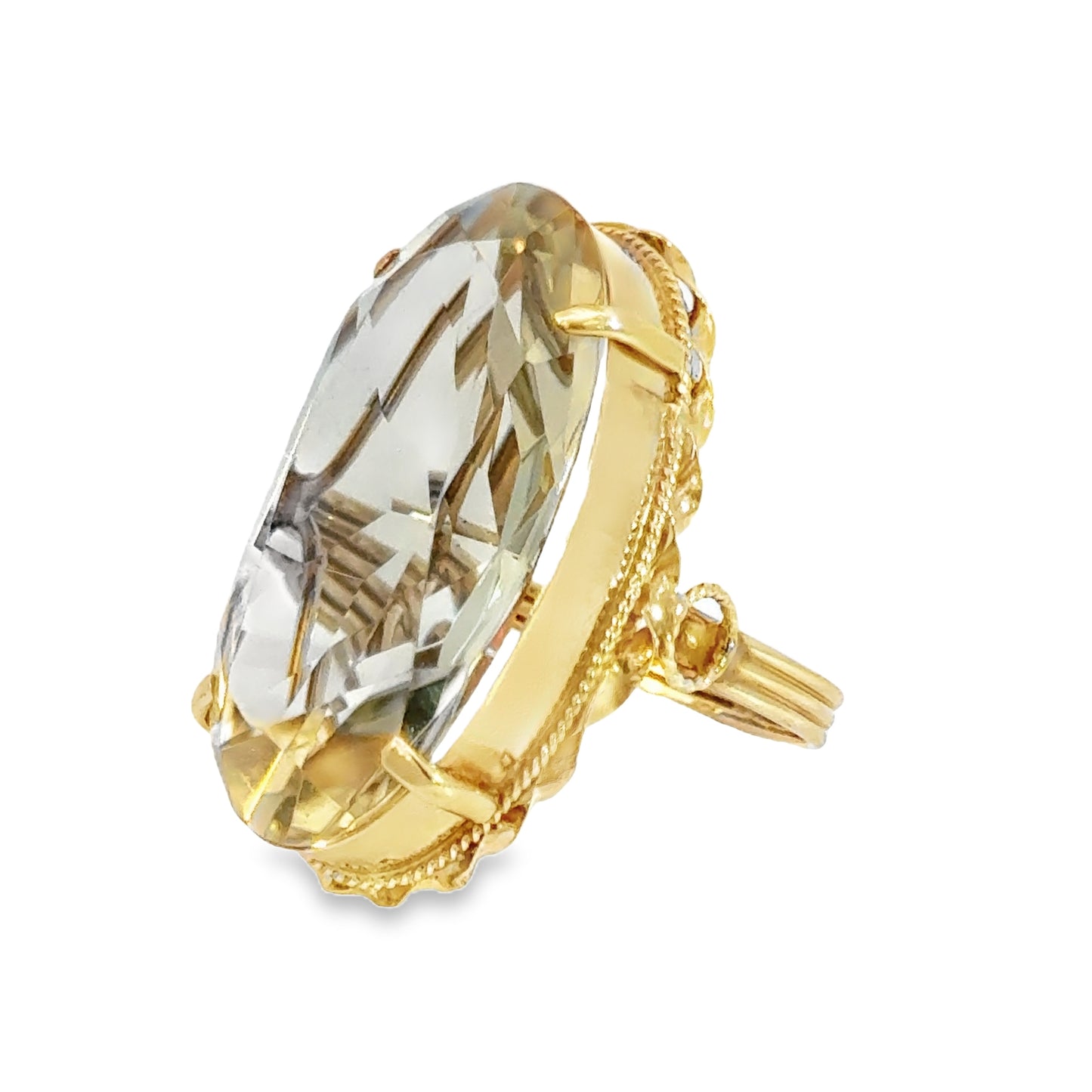 Stunning 14K Yellow Gold Citrine Ring