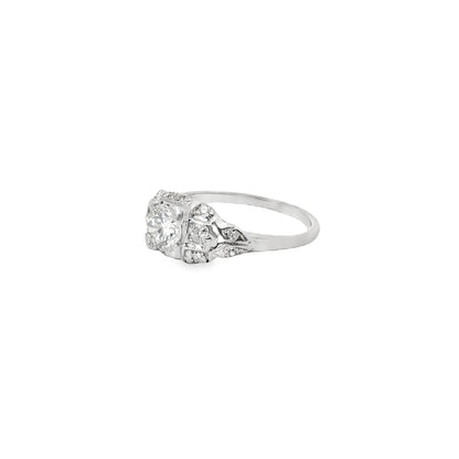 Platinum & Diamond Antique Engagement Ring