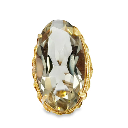 Stunning 14K Yellow Gold Citrine Ring