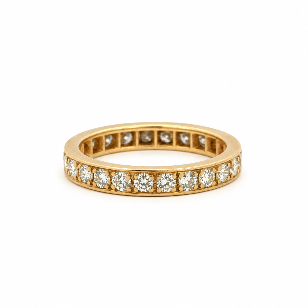 14K Yellow Gold Diamond Eternity Band