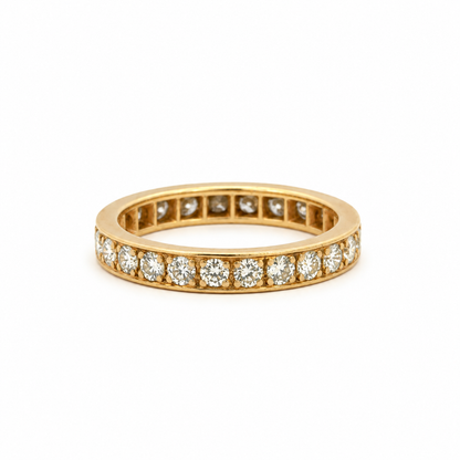 14K Yellow Gold Diamond Eternity Band