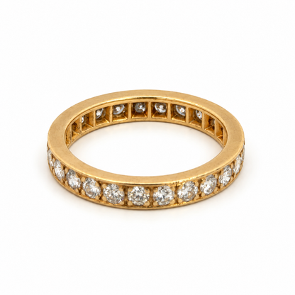14K Yellow Gold Diamond Eternity Band