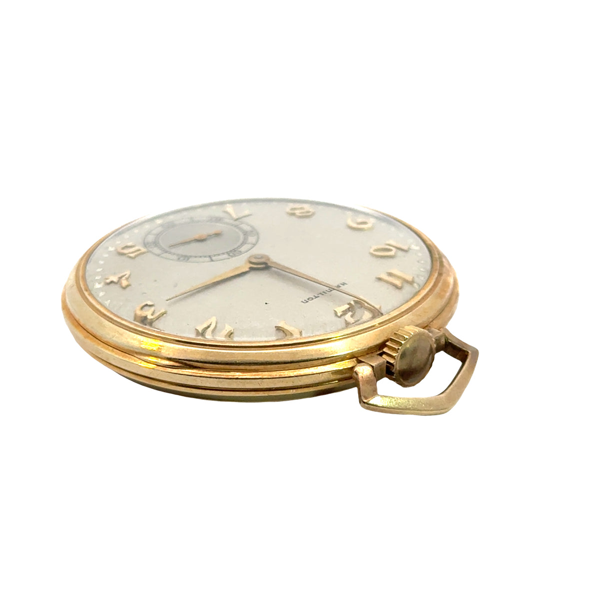 Hamilton 21 Jewel Pocket Watch – 14K Gold Filled – Mid-Century Vintage
