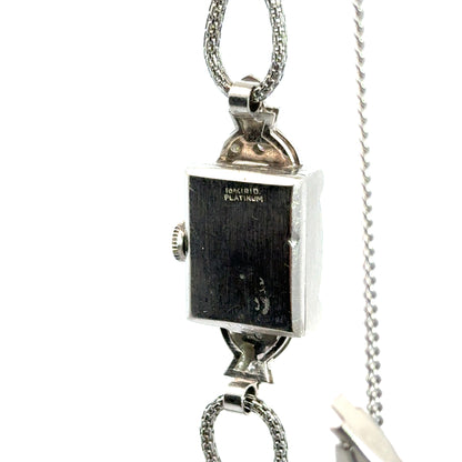 Platinum & Diamond Bulova Deco Jewel Watch – 1920’s