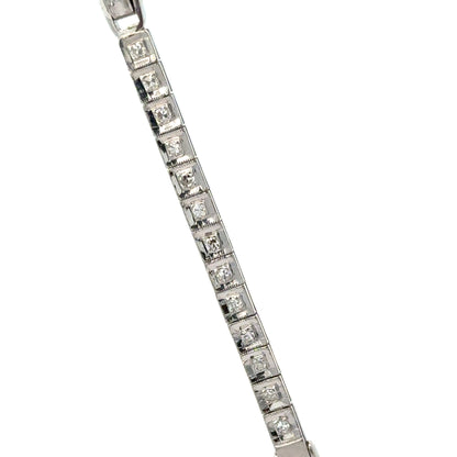 Glycine Platinum Diamond Bracelet Watch – 1920s Art Deco