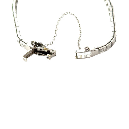 Glycine Platinum Diamond Bracelet Watch – 1920s Art Deco