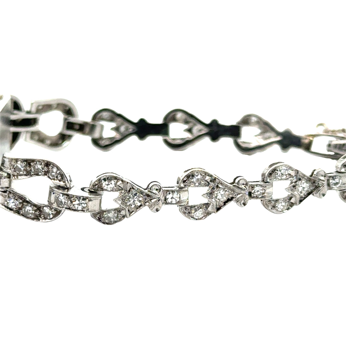 Platinum Hamilton Diamond Bracelet Watch – Art Deco / Mid-Century Luxury